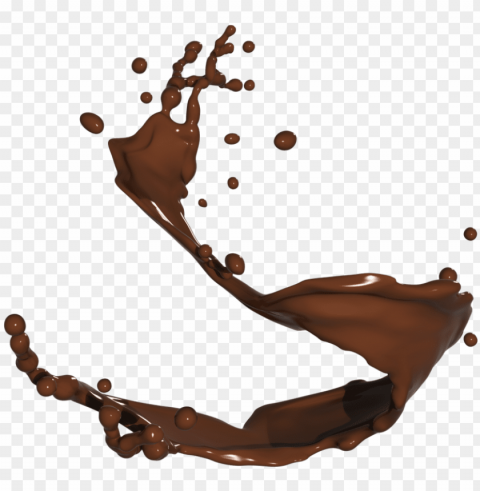 chocolate milk splash HighResolution PNG Isolated Illustration
