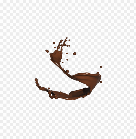 chocolate milk splash Transparent PNG Isolated Graphic Element