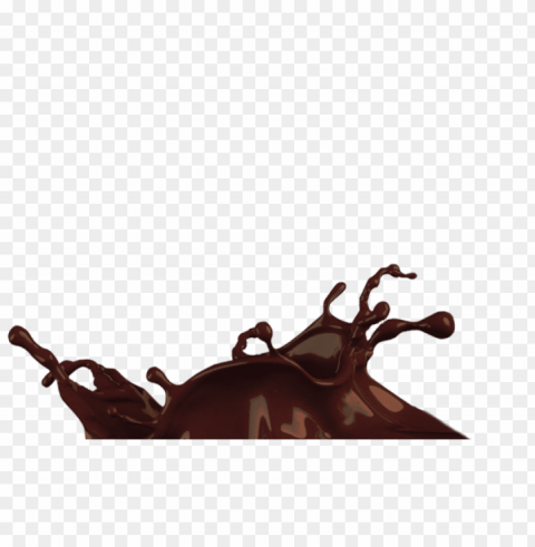 Chocolate Milk Splash Transparent PNG Isolated Item With Detail