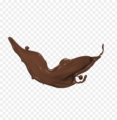 chocolate milk splash Transparent PNG Isolated Object with Detail