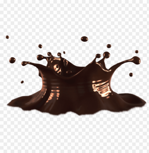 chocolate milk splash Transparent PNG Isolation of Item