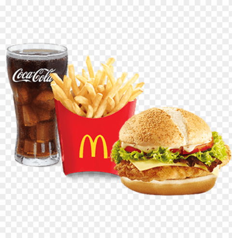 choose your size - mcdonalds chicken mayo meal PNG files with clear backdrop collection