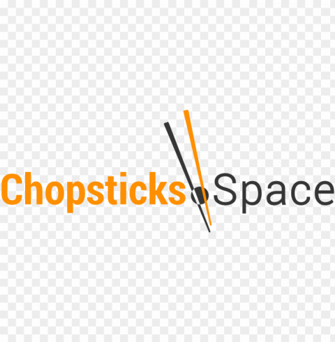 chopsticks - space - calligraphy Clear Background Isolated PNG Illustration