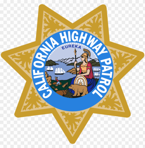 chp - california highway patrol badge Isolated Artwork on Transparent Background PNG