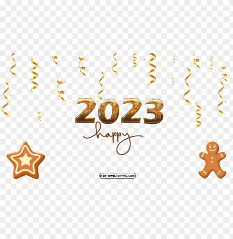 christmas 2023 text with gold items PNG images with clear alpha channel broad assortment - Image ID 0f0875ce