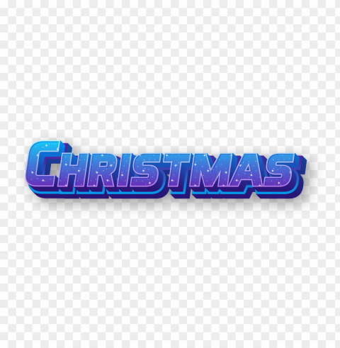 christmas 3d text starry space style PNG Image with Clear Background Isolation