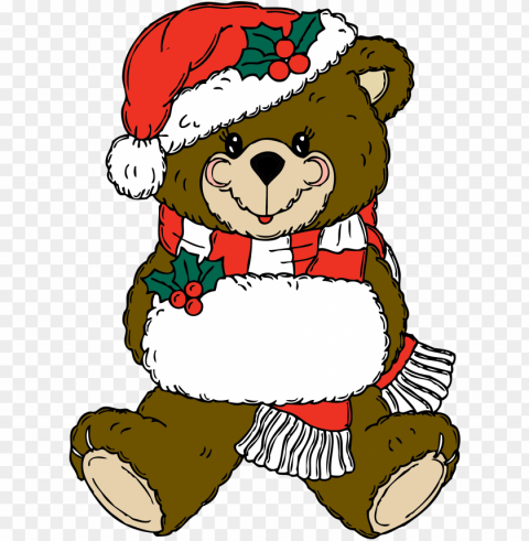 christmas bear Transparent Background Isolated PNG Design PNG transparent with Clear Background ID 6489fa24