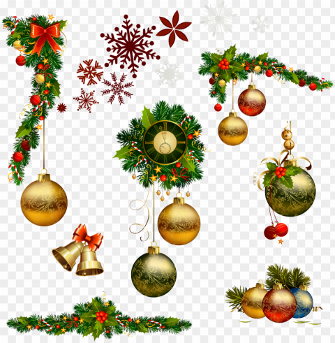 christmas decorations on door 2023 vector PNG graphics with transparent backdrop