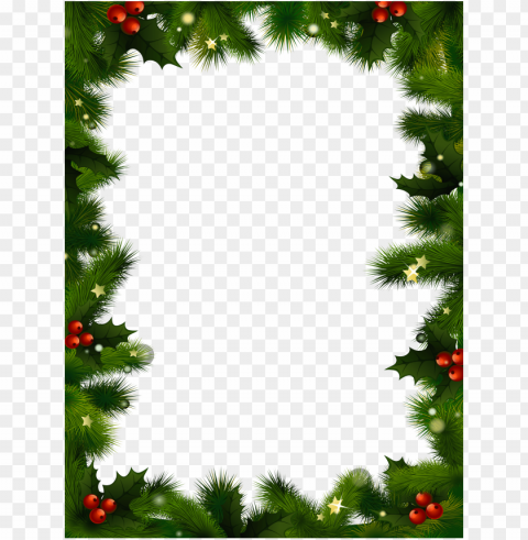 christmas photo frame mistletoe Transparent PNG art