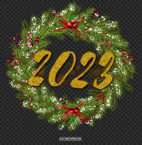 Christmas Reef 2023 PNG Isolated Object With Clear Transparency
