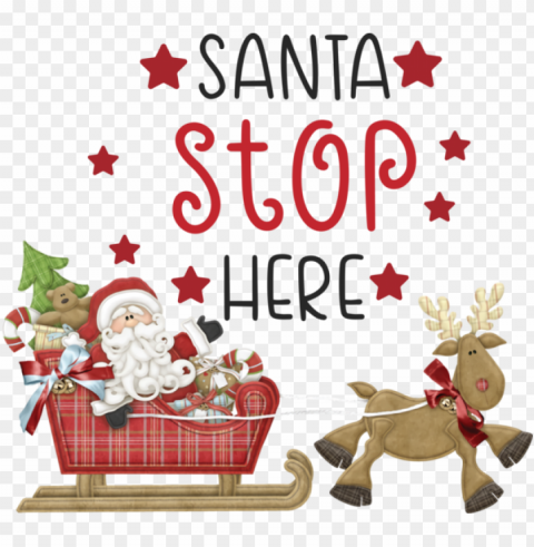 Christmas Reindeer Christmas Day Santa Claus for Santa for Christmas Isolated Design Element in Clear Transparent PNG