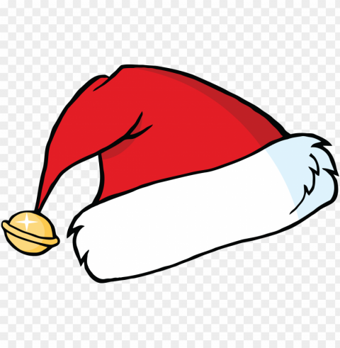 christmas santa claus hat little bell Transparent PNG graphics complete collection