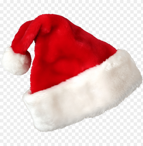 christmas santa claus hat red white Transparent PNG graphics variety