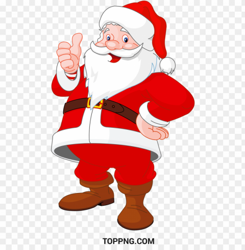 Christmas Santa Clipart PNG Transparent Elements Compilation