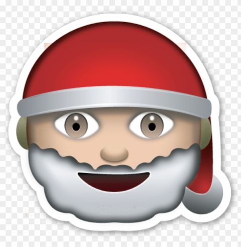 christmas santa emoji Transparent PNG Illustration with Isolation PNG transparent with Clear Background ID 5916d19f