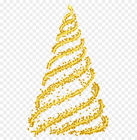 christmas tree gold Isolated Character in Transparent Background PNG PNG transparent with Clear Background ID 82d25fb7