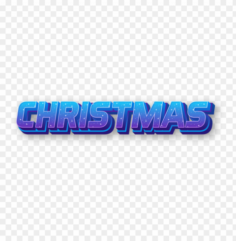 christmas with 3d text starry space style PNG Image with Clear Isolation