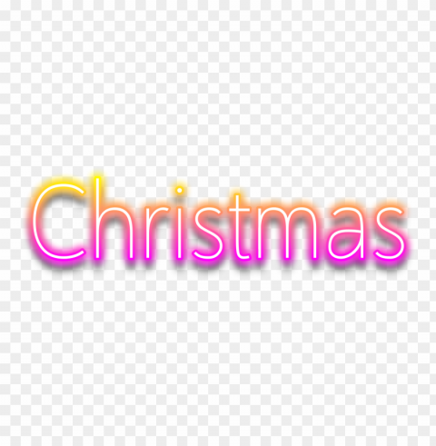 christmas yellow and pink neon text effect PNG Image with Isolated Artwork