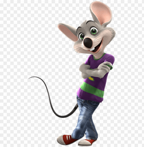 chuck leaning - chuck e cheese Transparent PNG Artwork with Isolated Subject
