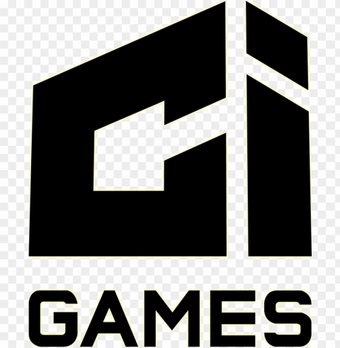 ci games logo black white3 - ci games logo Transparent Background PNG Isolation