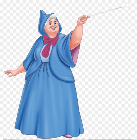 Cinderella- Happy Mothers Day Godmother Isolated Character In Transparent PNG