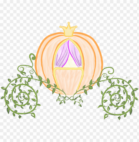 cinderella prince charming pumpkin carriage clip art - pumpkin carriage from cinderella Isolated Graphic on HighQuality PNG