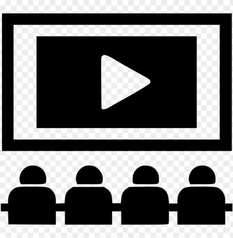 cinema and audience vector Isolated Artwork on Transparent PNG