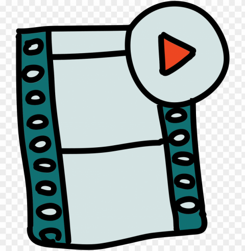 cinema film play icon - film Transparent PNG Isolated Artwork