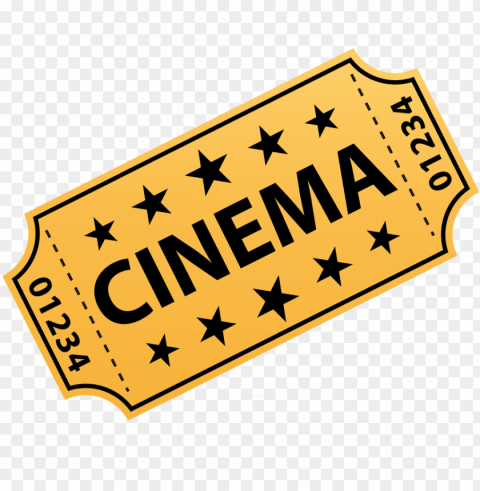 cinema hd - movie ticket clipart PNG Graphic with Isolated Design