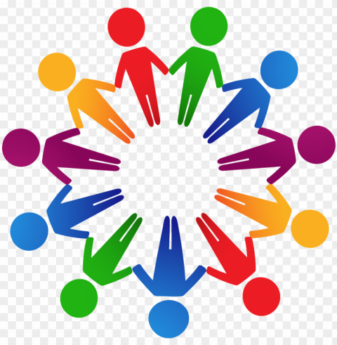 circle of question team building exercise for employees - multicultural icon PNG transparent images bulk