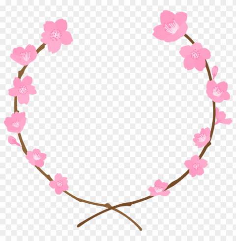 circulo de flores PNG Image with Transparent Isolated Graphic Element