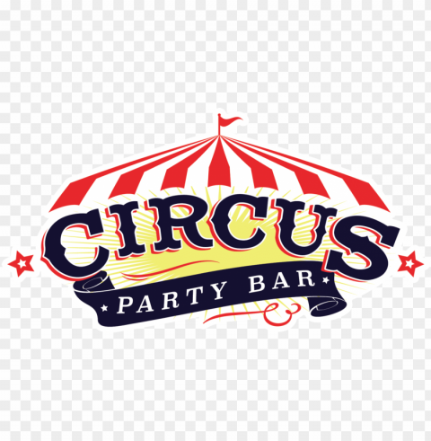 circus party bar logo PNG images with no background comprehensive set