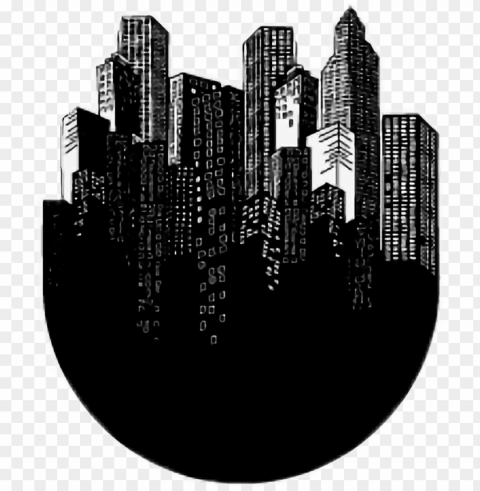 #city #aesthetic #black #white #blackandwhite #tumblr - metropolitan area PNG file without watermark PNG transparent with Clear Background ID ac59be45