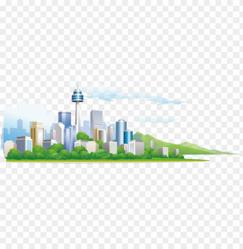 city building vector illustration 1476 - illustrator building vector PNG Graphic with Isolated Clarity