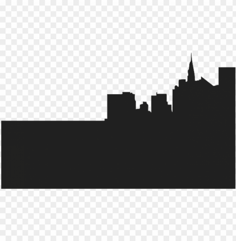 City Clipart Silhouette - Garden City Transparent PNG Isolated Item With Detail