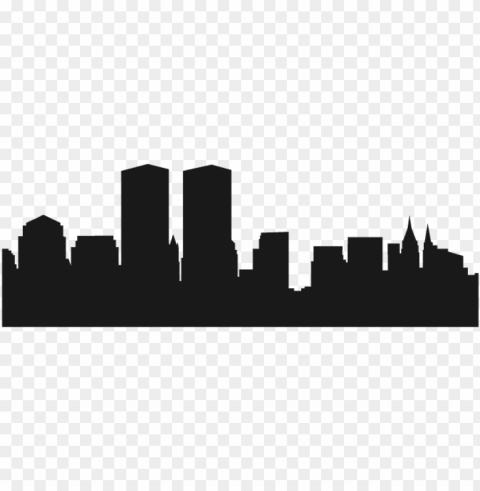 city skyline silhouette - Силуэт Города Нью Йорк Transparent PNG images set