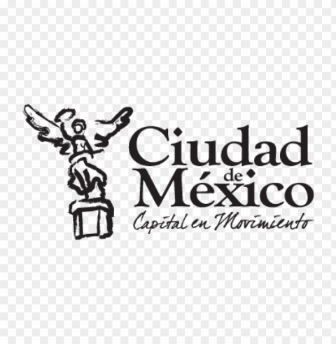 ciudad de mexico capital en movimiento eps logo vector PNG free download transparent background