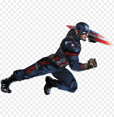 civil war cap 3 char art - captain america civil war Transparent Background Isolated PNG Icon