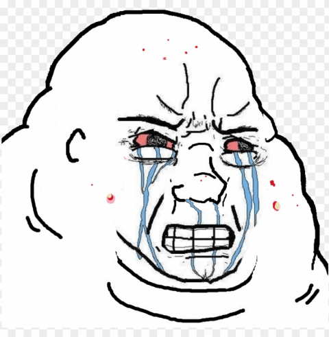 ck food cooking png wojak fat crying - crying feels guy computer Transparent pics