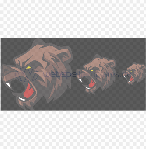 clan logo vector sizes l030 mascot grizzly bear - bear PNG pictures with no background required