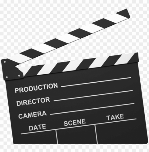 clapperboard - camera roll film PNG with alpha channel for download