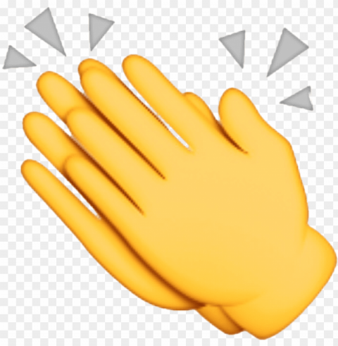 clapping emoji - emoji hands clappi Transparent PNG Isolation of Item
