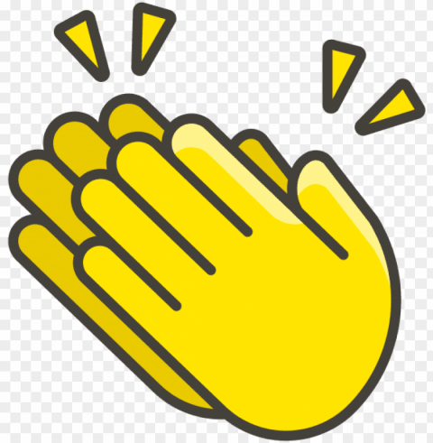 clapping hands emoji - animation clapping clipart PNG Image Isolated with Transparent Clarity