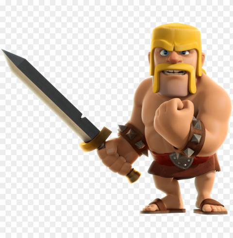 clash of clans barbarian - clash of clans barbar Isolated Icon with Clear Background PNG