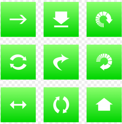 classic arrows icon in style flat square white on ios - icon Clear pics PNG