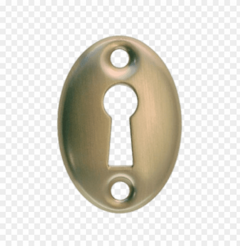 Classic Brass Keyhole Isolated Item With HighResolution Transparent PNG