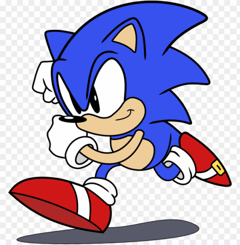 classic sonic the hedgehog by raindashy - sonic calsec the hedgeho PNG without background