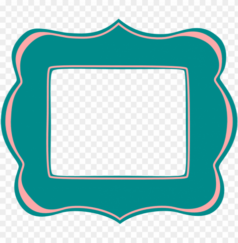 classic vector frame images - scrapbook frames label frame blue vector Clean Background Isolated PNG Art