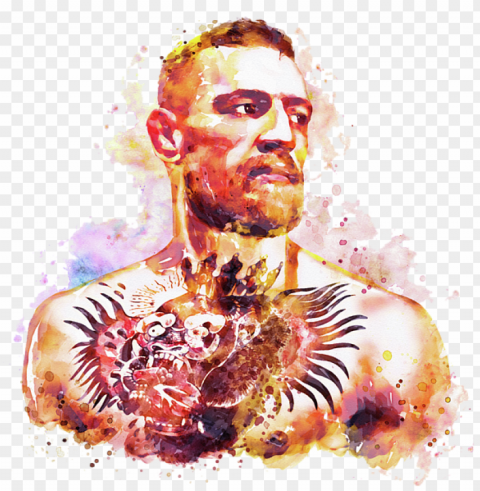 click and drag to re-position the image if desired - conor mcgregor art work PNG images for personal projects