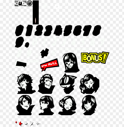 Click For Full Sized Battle Results - Persona 5 Character Icons Transparent Image